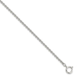 Silver-tone Steel 3.75mm Rolo Pocket Watch Chain