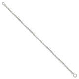 Silver-tone Steel 4.75mm Curb Pocket Watch Chain