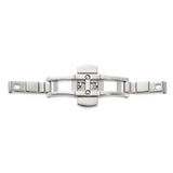 Ladies Large Stainless Steel Dbl Press Butterfly Clasp 5x9x35mm