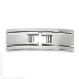 Stainless Steel Flat Hinge Butterfly Clasp 4x10x34mm