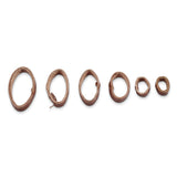 27 Piece Brown Leather 10-30mm Watch Strap Keeper Assortment