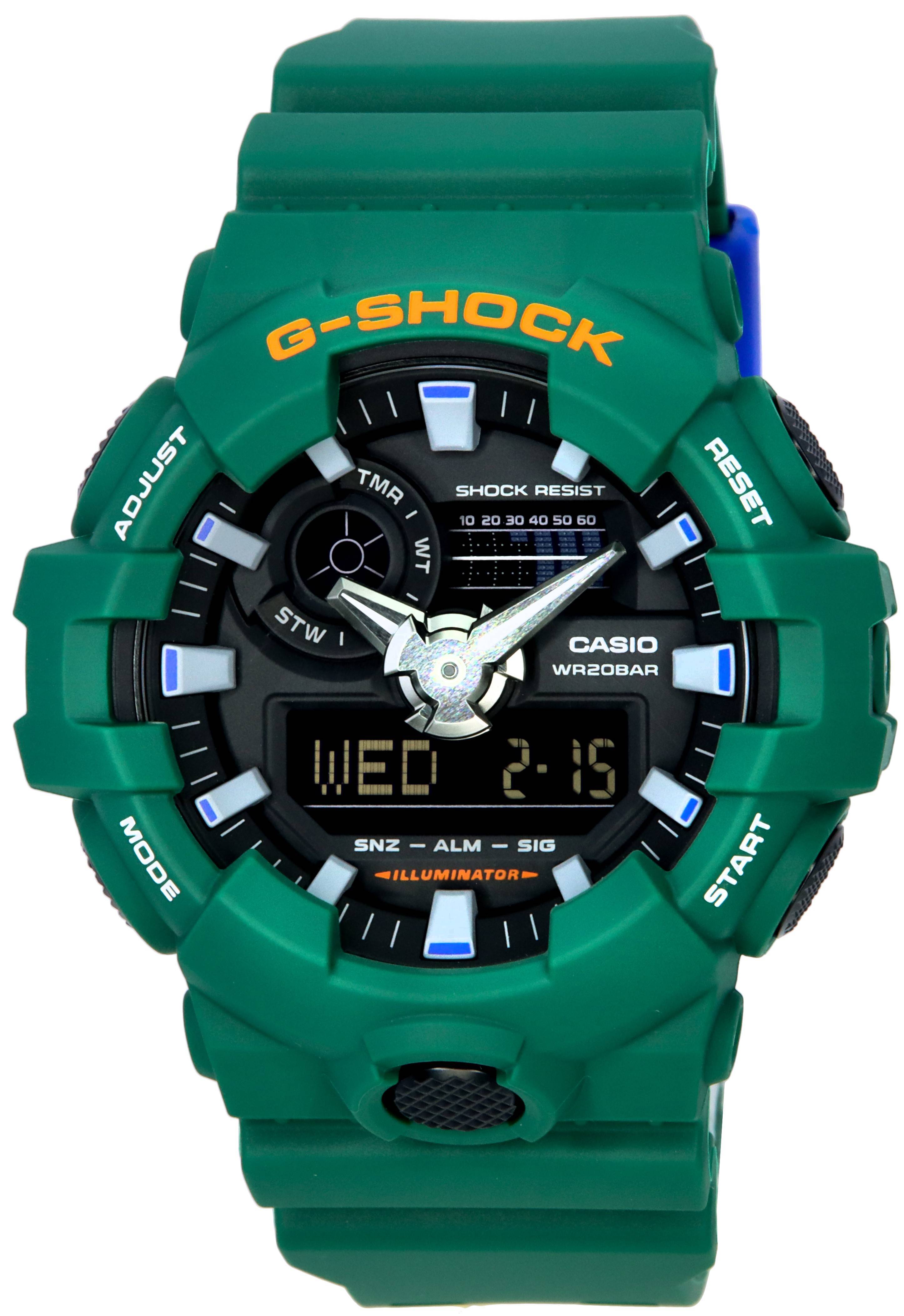 Casio G-Shock Popular Spirited Colours Green Analog Digital Quartz