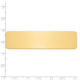 3/4 x 3 Polished Brass Plates-Set of 6