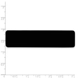 3/4 x 3 Black Anodized Aluminum Plates-Set of 6