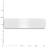 3/4 x 3 Satin Alum Plates-Set of 6