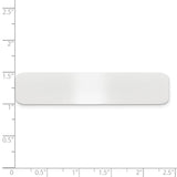 1/2 x 2 3/8 Satin Aluminum Plates-Set of 6