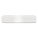 1/2 x 2 3/8 Satin Aluminum Plates-Set of 6
