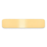 1/2 x 2 3/8 Satin Brass Plates-Set of 6