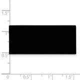 11/16 x 1 9/16 Black Anodized Aluminum Plates-Set of 6