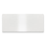 11/16 x 1 9/16 Satin Aluminum Plates-Set of 6