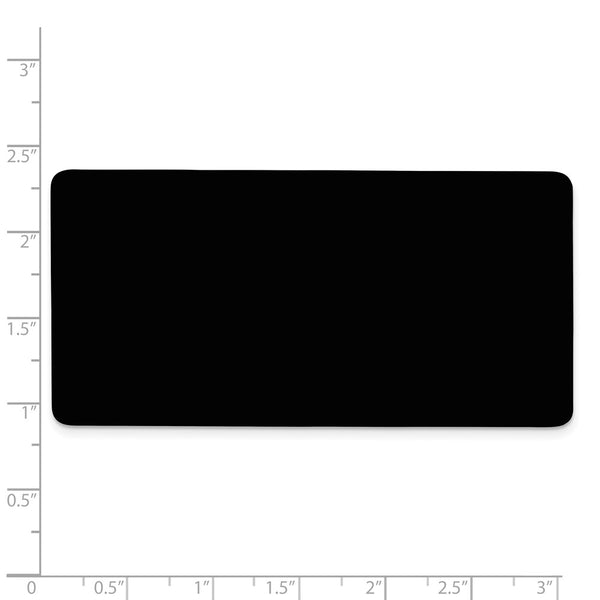 1 1/2 x 3 Black Anodized Aluminum Plates-Set of 6