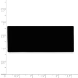 1 X 2 1/2 Black Anodized Aluminum Plates-Set of 6