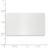 1 x 1 11/16 Polished Aluminum Plates-Set of 6