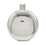 Rebel Steel Glass Window Stainless Steel 5 ounce Round Flask with Funnel