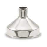 Rebel Steel Glass Window Stainless Steel 5 ounce Round Flask with Funnel