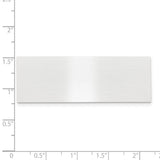3/4 x 2 1/8 Satin Alum Plates-Set of 6