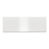 3/4 x 2 1/8 Satin Alum Plates-Set of 6