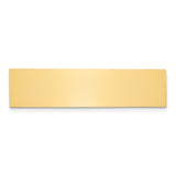 1/2 x 2 Polished Brass Plates-Set of 6