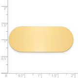 3/4 x 1 7/8 Polished Brass Plates-Set of 6