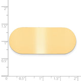 3/4 x 1 7/8 Satin Brass Plates-Set of 6