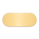 3/4 x 1 7/8 Polished Brass Plates-Set of 6