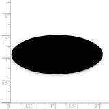 3/4 x 2 Black Anodized Aluminum Plates-Set of 6
