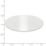 3/4 x 2 Satin Aluminum Plates-Set of 6