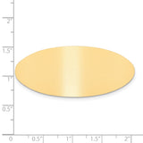 3/4 x 2 Satin Brass Plates-Set of 6