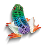 Island Hopper Frog Handcrafted Glass Figurine