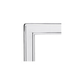 Silver-plated Lacquer-coated Plain Double Border 5x7 Photo Frame