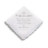 Lillian Rose TO MY NEW MOTHER with Sentiment Cotton Hankie
