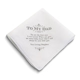Lillian Rose TO MY DAD with Sentiment Cotton Hankie