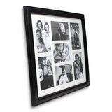 Black Polystyrene Collage Frame - Seven Opening 4x6 Gallery Frame