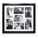Black Polystyrene Collage Frame - Seven Opening 4x6 Gallery Frame