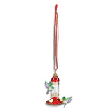 Glass Baron Hummingbird Feeder Handcrafted Glass Ornament