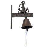 Cast Iron Welcome Bell with Anchor