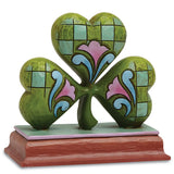 Jim Shore Shamrock Hand-painted Mini Stone Resin Figurine