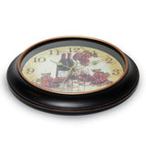Valencia Wine and Grape Dial Quartz Wall Clock with Silent Movement