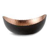 Medium Black Finish with Copper-tone Interior Hammered Eclipse Bowl