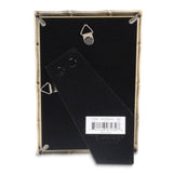 Gold-tone 4x6 Bamboo Metal Photo Frame