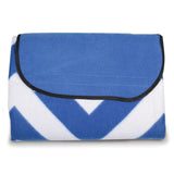 Folding Chevron Beach Blanket Tote with Carry Handle