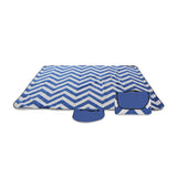 Folding Chevron Beach Blanket Tote with Carry Handle