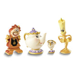 Disney Showcase Lumiere, Mrs. Potts, Chip and Cogsworth Figurine Set