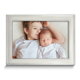Sterling Silver Tarnish Resistant Lined Edge 4x6 Photo Frame with Finished Wood Back