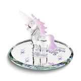 SPARKLE WHEREVER YOU GO Unicorn Handcrafted Glass Figurine