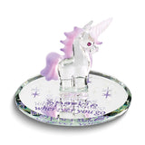 SPARKLE WHEREVER YOU GO Unicorn Handcrafted Glass Figurine