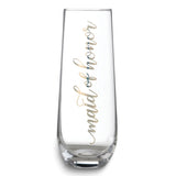 Lillian Rose Gold-tone MAID OF HONOR Stemless Champagne Glass