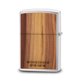 Zippo Woodchuckr USA Polished Chrome with Cedar Emblem Lighter