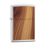 Zippo Woodchuckr USA Polished Chrome with Cedar Emblem Lighter
