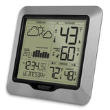 Wireless Forecast Weather Station with Atomic Time, Alarm, Temperature, and Barometer
